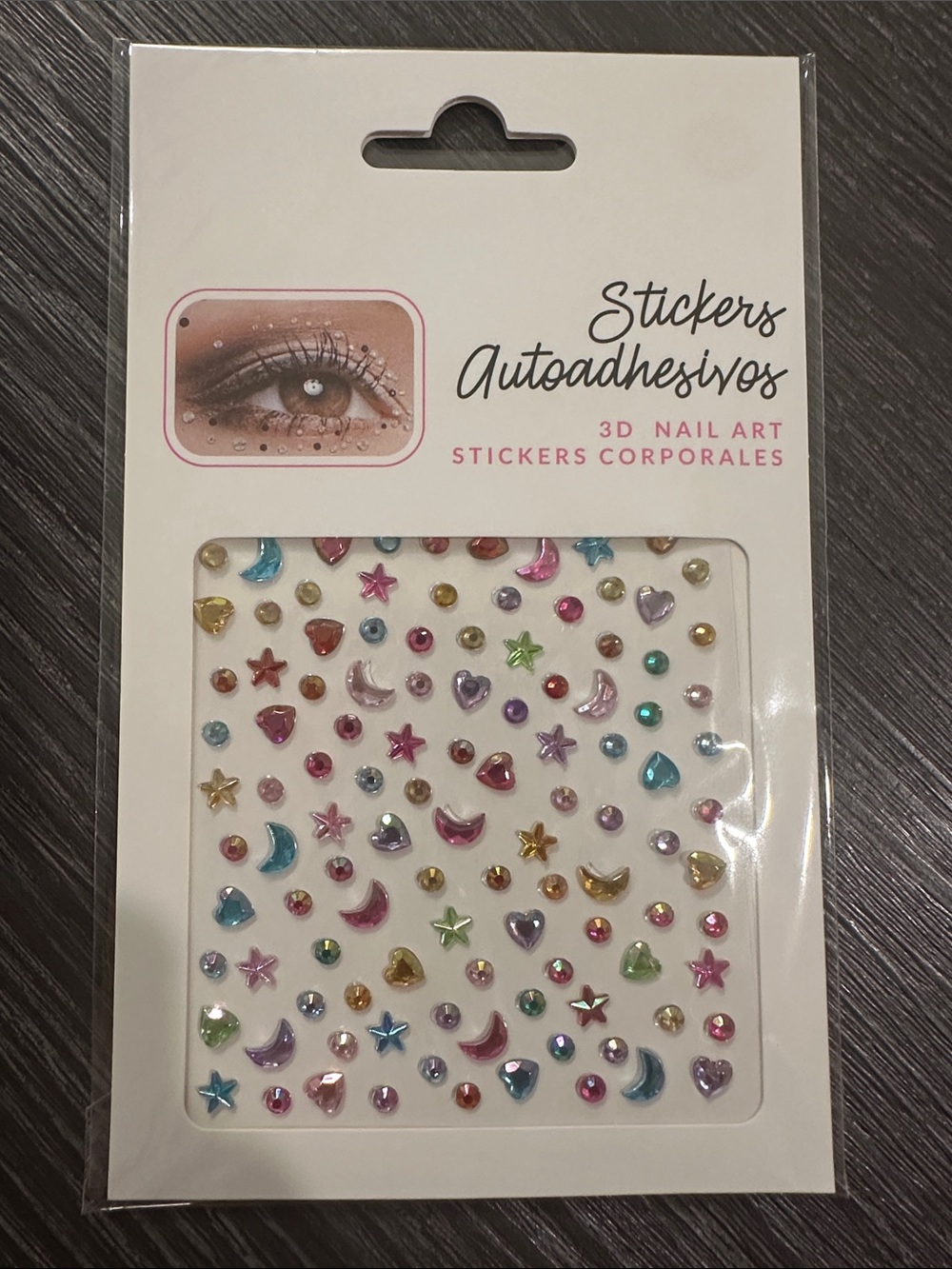 Assorted Multicolor Body/Nail Art Jewel Stickers - Decorative Gems Pack - Picture 2 of 14